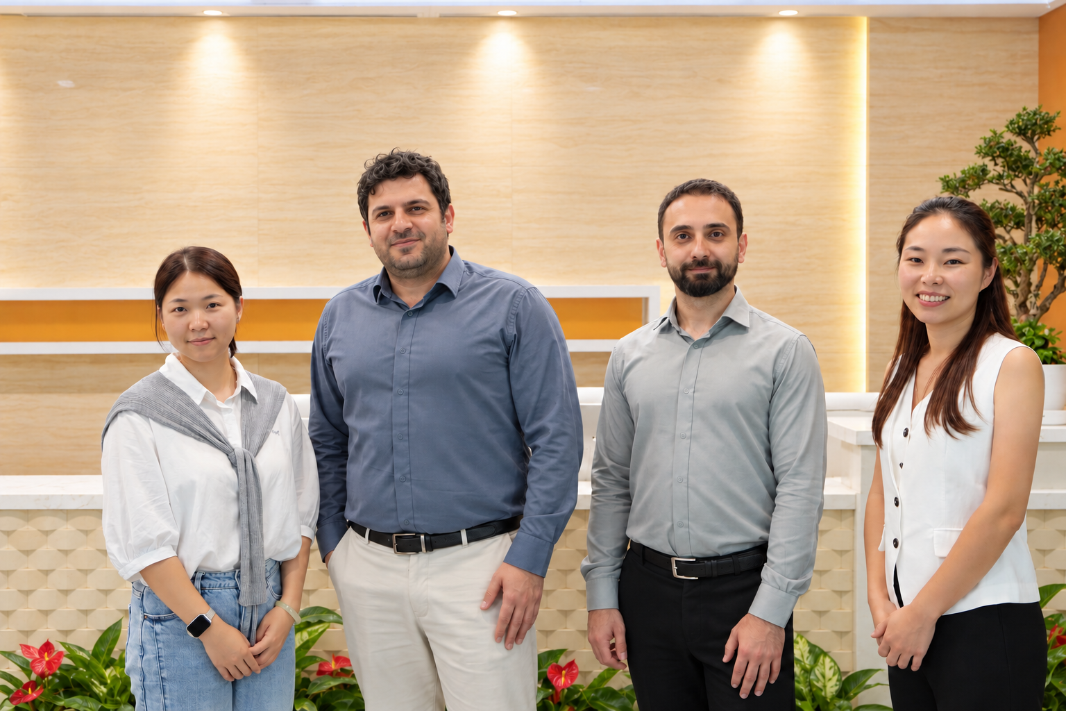 Dubai visitors with Moore Automated staff during the Xiamen visit